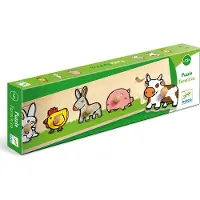 Djeco Farm Wooden Puzzle 1-2 Y unisex