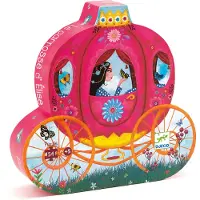 Djeco Prinsessa-palapeli - 54 Palaa Multi Multi-Onesize Vaaleanpunainen One Size 3-5 Years Pojat, Tytöt