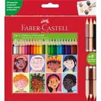 Faber-Castell Faber Castell Kredki trójkatne Children of the World 24+3 kol.