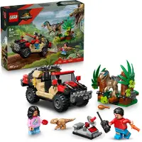 LEGO Jurassic World 76972 Raptor ja pako maastoautolla