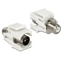 DeLOCK 86335, Valkoinen, IEC, F, 21 mm, 34 mm, 16 mm