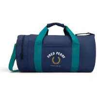 Fred perry for man. L2176 Large sports bag in navy nylon (OSFA), Blue, Casual, Cotton