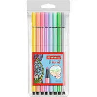 Stabilo Pen 68 Pastell 8-Set