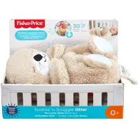 Fisher Price Soothe 'N Snuggle Otter, Plush Baby Toy, Sound Machine With Breathing Motion - Grey - ONE SIZE