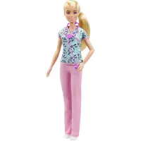 Barbie Nurse Doll With Scrubs, Clothes And Accessories - Multi/patterned - ONE SIZE