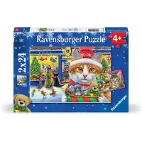 Ravensburger Christmas Kitties Palapelit 2x24