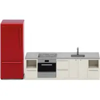 Lundby Basic Köksset - Multi/patterned - SCALE 1:18
