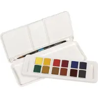 Daler Rowney DR Aquafine travel set 12 puolinappia ja sivellin