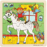 Peppi Pitkätossu Puupalapeli Peppi & Pikku-Ukko 16