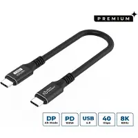 Microconnect USB-C -kaapeli, 100 W, 0,15 m, musta