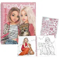 TOPModel Leoheart värityskirja paljeteilla