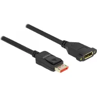 DeLOCK – DisplayPort extension cable panel-mount 8K 60 Hz 2 m (87097)