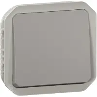 Legrand PLEXO55 painekytkin nro 10A 2 moduuli harmaa