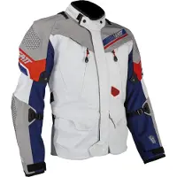 Leatt ADV Dritour 7.5 Tekstiilitakki Valkoinen/Harmaa/Punainen/Sininen Miehet, size 2XL