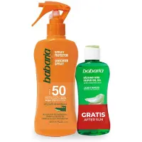 Babaria Sunscreen Spray SPF 50 & After Sunbathing Balm Setti