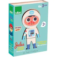 Vilac Puzzle 6X3 Pcs - Moody Jules By Ingela P Arrhenius - Multi/patterned - ONE SIZE