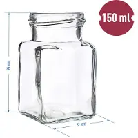 Hobby Hall Lasipurkki kierrekorkilla TO fi53 150ml - 6 kpl