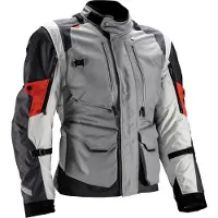 Leatt ADV Multitour 5.5 Tekstiilitakki Harmaa/Musta/Punainen Miehet, size 2XL