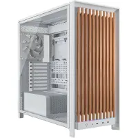 Corsair FRAME 5000D WOOD RS, Midi Tower, PC, Saksanpähkinä, Valkoinen, ATX, EATX, mikro ATX, Mini-ITX, Muovi, Terästä, Karkaistu lasi, Pelaaminen (CC-9011354-WW)