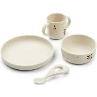Liewood Vivi Printed Tableware Set - Cream - ONE SIZE