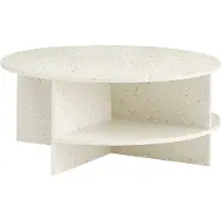 Muuto Halves-sohvapöytä Off white-terrazzo, Ø85 cm