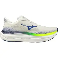 Mizuno Men's Wave Sky 9 Snow White/surf The Web/lightning Yellow Juoksukengät 46