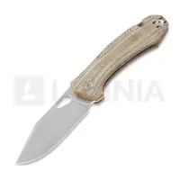 GiantMouse ACE Grand Natural Canvas Micarta kääntöveitsi