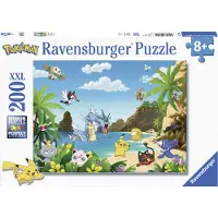Ravensburger - Lasten palapeli - Palapeli 200 kpl XXL - Nappaa ne kaikki! - Pokmon - 8-vuotiaille ja vanhemmille - 12840
