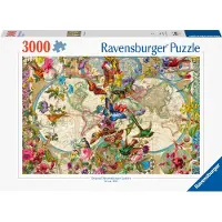 Ravensburger Palapeli Flora & Fauna World Map 3000