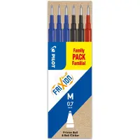 Pilot Pen Patruuna/Refill FriXion 0.7 6 kpl Mixpack 1