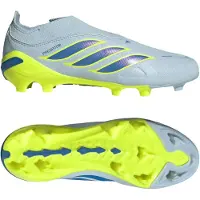 Adidas Predator League Laceless Fg Ice Cold Precision - Crystal Sky/ray Blue/keltainen Lapset - Nurmi (Fg), koko 38
