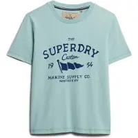 Superdry for woman. W1011872A Heritage Hamptons T-shirt blue (XS), Casual, Cotton, Short sleeve