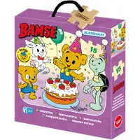 Kärnan Egmont Bamse Puinen Palapeli Juhlakuvitus 15