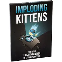 Exploding Kittens Imploding Kittens Expansion Set - Helppo perheystävällinen juhlapeli - Korttipelit aikuisille, nuorille ja lapsille - 20 kortin lisäosa