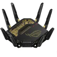 Asus ROG Rapture GT-BE98 -pelireititin, Wi-Fi 7, Quad-band, musta