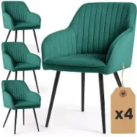 Hobby Hall Akord Florence -tuolien setti, 4 kpl, vihreä