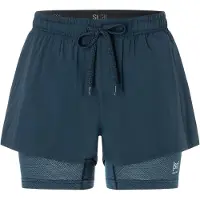 Super.natural Women's Double Layer Shorts Blueberry Urheilushortsit L