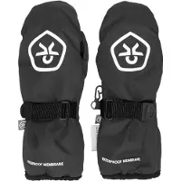 Color Kids Mittens-Waterproof - Black - 140-152
