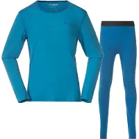 Bergans Kids/Junior Allround Merino Baselayer Set Kids/Junior Aqua Lagoon/dark Aqua Lagoon Kerrasto setit 104