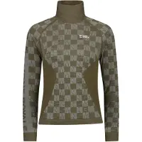 Mons Royale Ascender Merino Mock Neck Kerrastopaita dried sage / dark olive Koko L