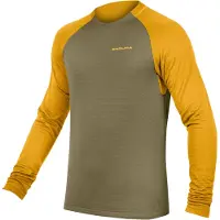 Endura SingleTrack crew fleece -pyöräilypaita tweed green miehet