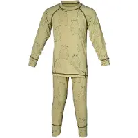 Isbjörn of Sweden Kids' Polarbear Set Baselayer Forest Dew Kerrasto setit 122/128