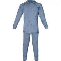 Isbjörn of Sweden Polarbear Set Baselayer Kids - Blue - 122-128