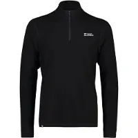 Mons Royale Cascade Merino 1/4 Zip Kerrastopaita musta, S