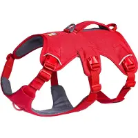Ruffwear Web Master monikyttinen tukikoiran valjaat vaellus- ja polkujuoksupalvelu ja pivittiset tyvaatteet Red Canyon Medium