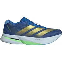 Adidas Adizero Boston 13 Shoes Blue Gold SS26, Size UK 9.5