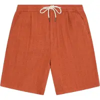 KnowledgeCotton Apparel Fig Loose Structure Shorts - Orange - M