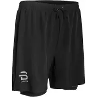 Björn Dählie Men's Shorts Run 2-in-1 Black Urheilushortsit XL