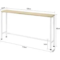 SoBuy kapea vintage-senkki 120x20 cm