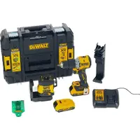DeWalt 18v xr sähkötyökalusarja dcle34031 dcd800 2x2ah